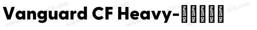 Vanguard CF Heavy字体转换